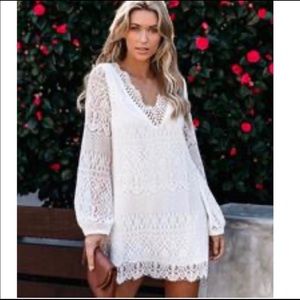 White lace dress